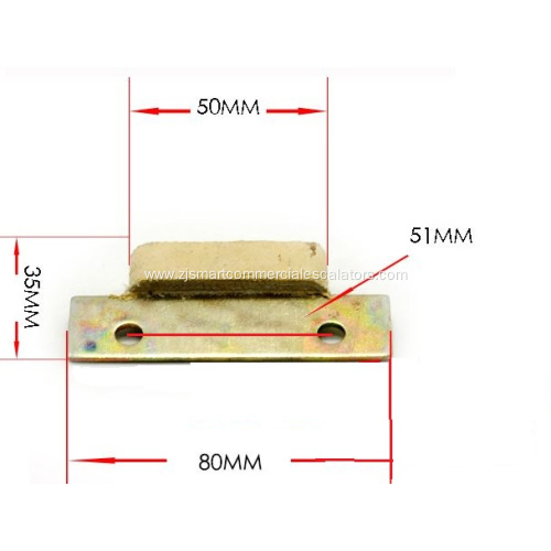 DAA237E1/BJ7593A1 OTIS Elevator Door Shoe 80*35mm